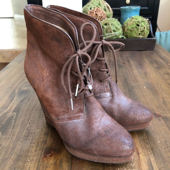 Michael Kors Shoes - Micheal Kors leather wedge booties